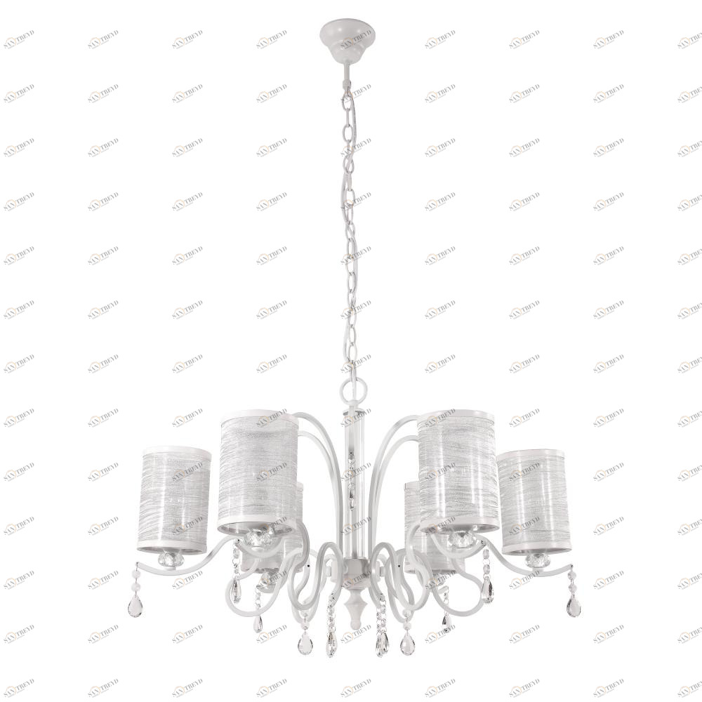 Подвесная люстра Crystal Lux Elisa White SP6 CRYSTAL LUX ELISA WHITE 108732 Белый 