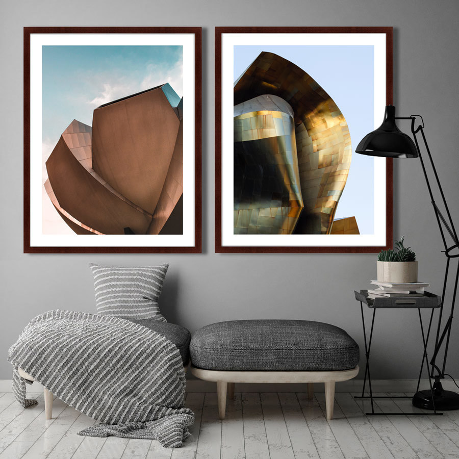 Картина: Abstract Architecture forms КАРТИНЫ В КВАРТИРУ  264805 Разноцветный  - Вид №3