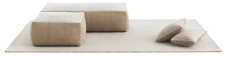 GAN Подушка из джута квадратная Raw sun-id-1344622 - Вид №3