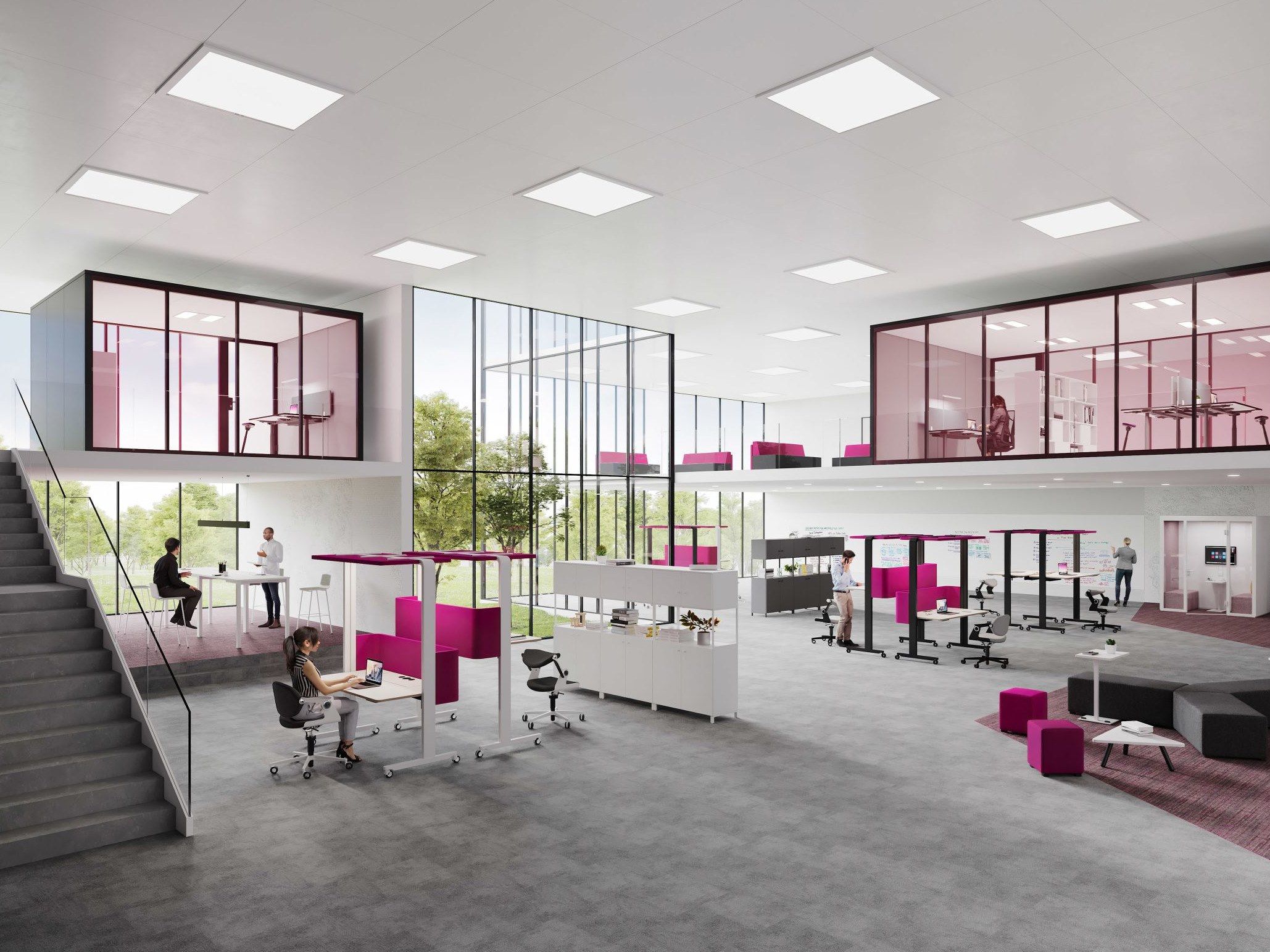 Регулируемый по высоте рабочий стол на колесах König Neurath StandbyOffice 2.0 ARCH-00115279 - Вид №4