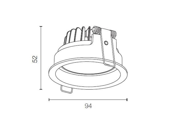 Регулируемый потолочный светильник из алюминиевого литья под давлением WayPoint HALF ARCH-00037702 - Вид №2