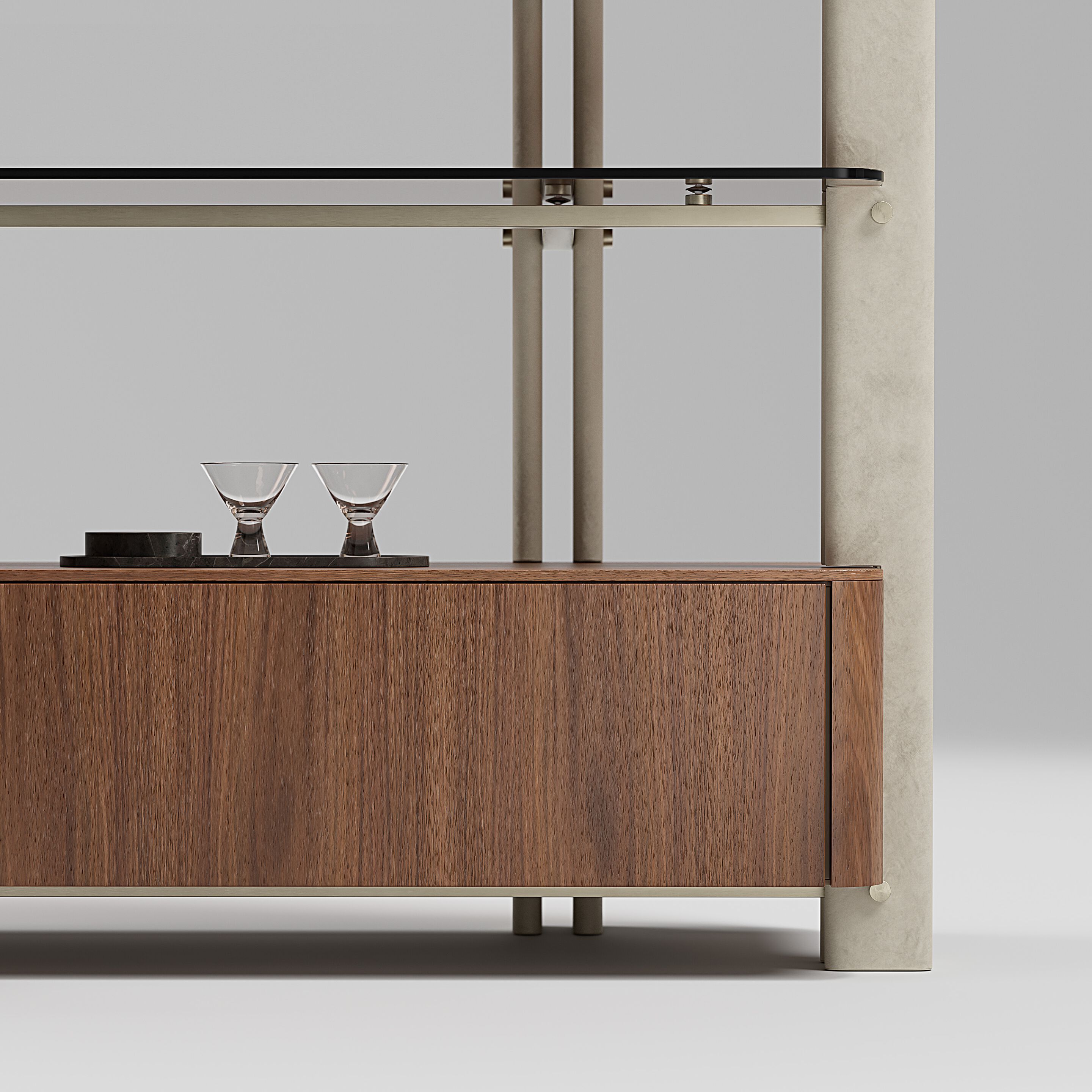 Деревянный двухсторонний книжный шкаф Capital Collection Diesis ARCH-00066794 - Вид №2