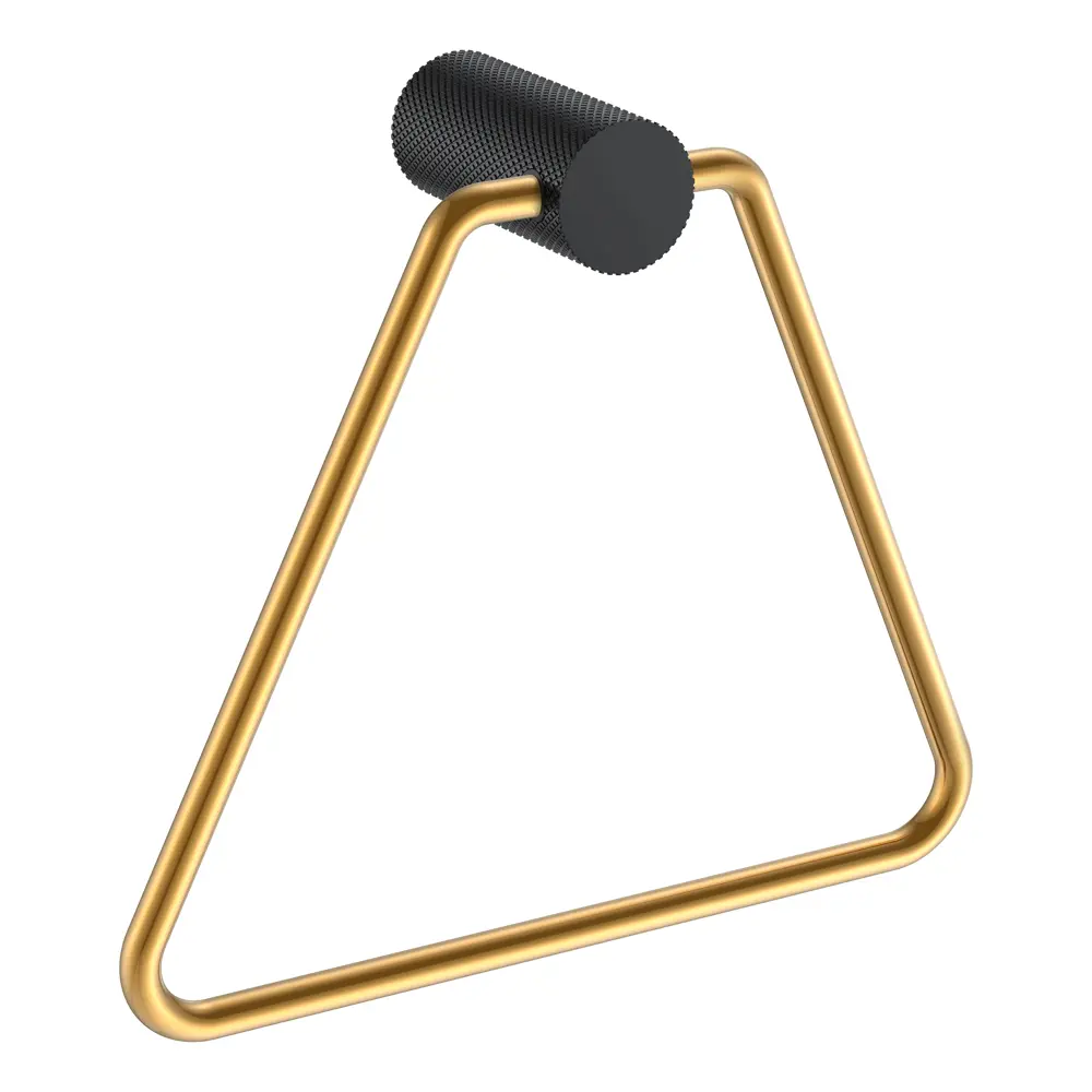 IDDIS Art - Золотое кольцо для полотенец с черной насечкой 89379378 STLM-1585189