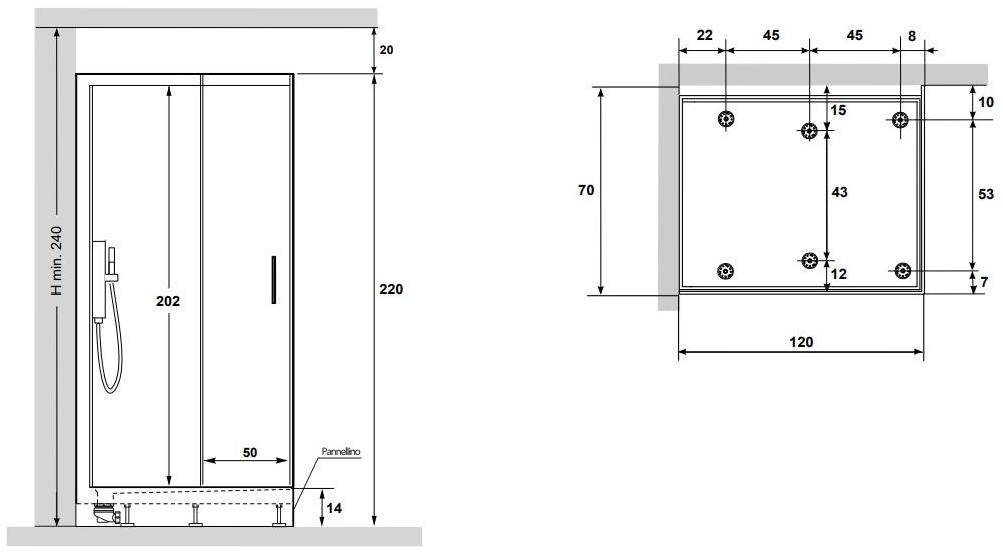 Gruppo Geromin Многофункциональная душевая кабина из хрусталя с турецкой баней Soul sun-id-1501817 - Вид №3