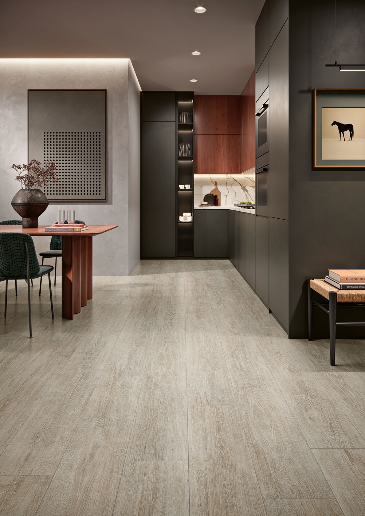 Пол из керамогранита под дерево Love Tiles Home ARCH-00135784 - Вид №3