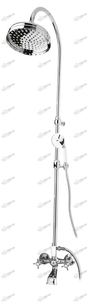 Душевая стойка со смесителем, с изливом, верхним и ручным душем CEZARES LORD-CVD-01-Bi