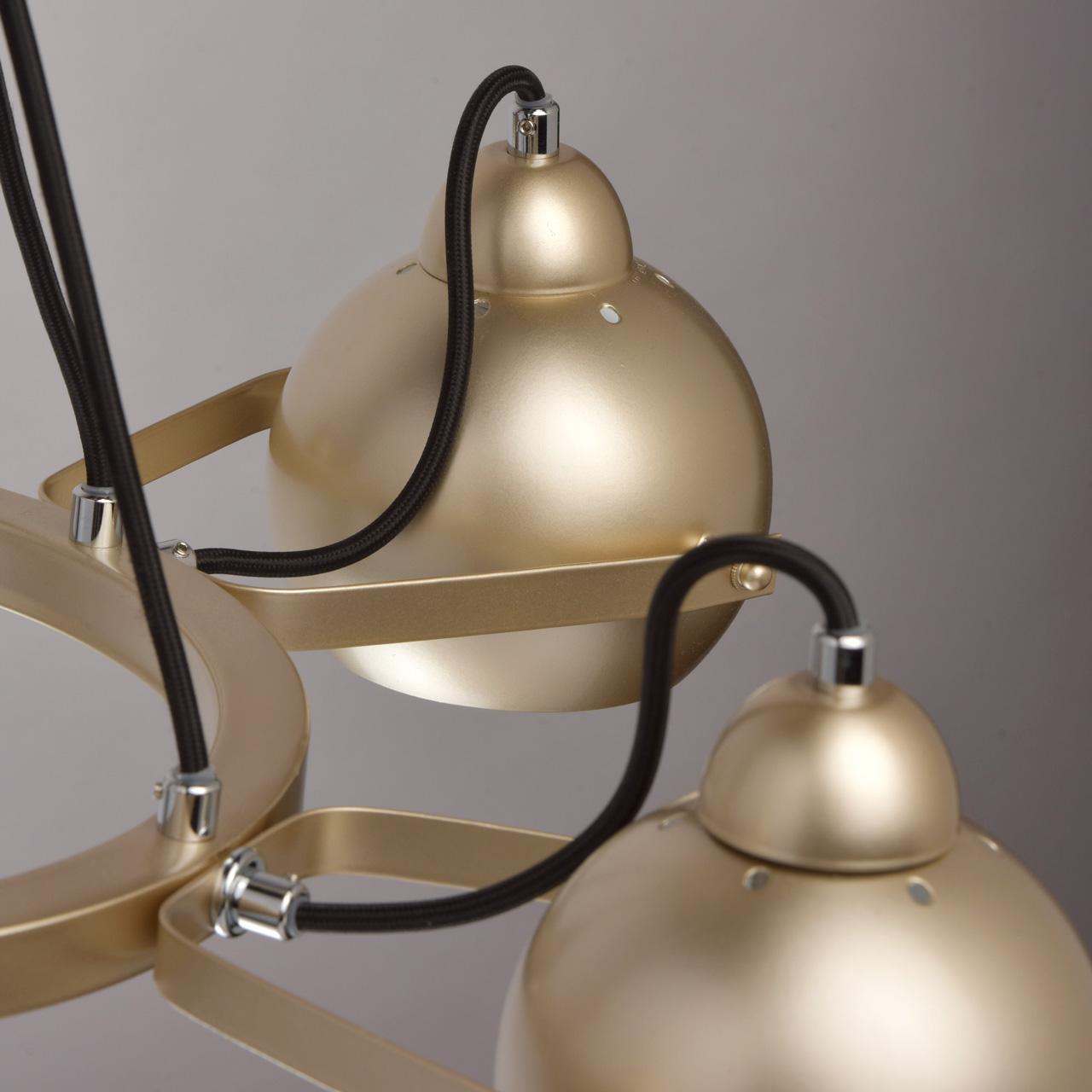 Подвесная люстра MW-Light Формула 1 696010105 MW-LIGHT ДИЗАЙНЕРСКИЕ, ФОРМУЛА 187061 Золотой  - Вид №2