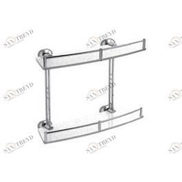 Полка стекло с бортом двойная F1920-2 FRAP 2411380