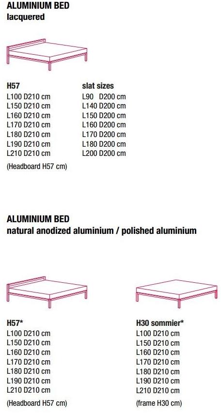 MDF Italia Односпальная кровать из алюминия sun-id-1482940 - Вид №1