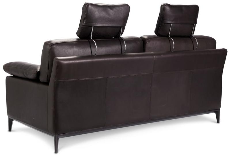 Duvivier Canapés 3-х местный кожаный диван с подголовником  Mttxxf22, mattxf22  - Вид №2