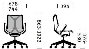 Herman Miller Эргономичное офисное кресло с низкой спинкой Cosm sun-id-1429476 - Вид №26