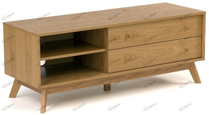 Woodman Тумба под ТВ из фанерованной древесины с ящиками Kensal sun-id-1446609