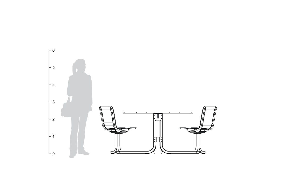 FSRT159 Ансамбль касательного стола  Forms-surfaces  - Вид №11