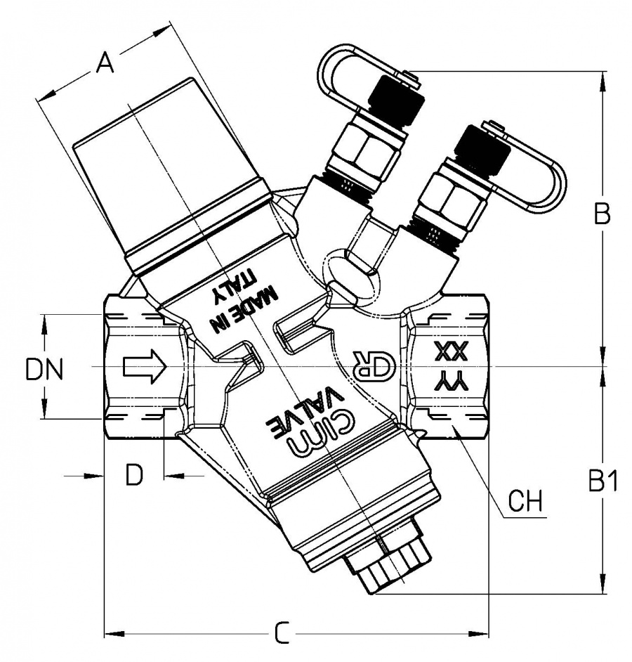 CIMBERIO CIM 767LP 1 Клапан балансировочный автоматический CIM 767  - Вид №1