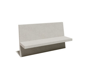 Бетонная скамья со спинкой