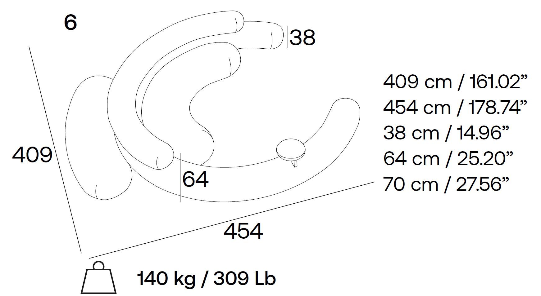 Модульный диван из пенополиуретана Adrenalina Nefelibata ARCH-00069954 - Вид №3