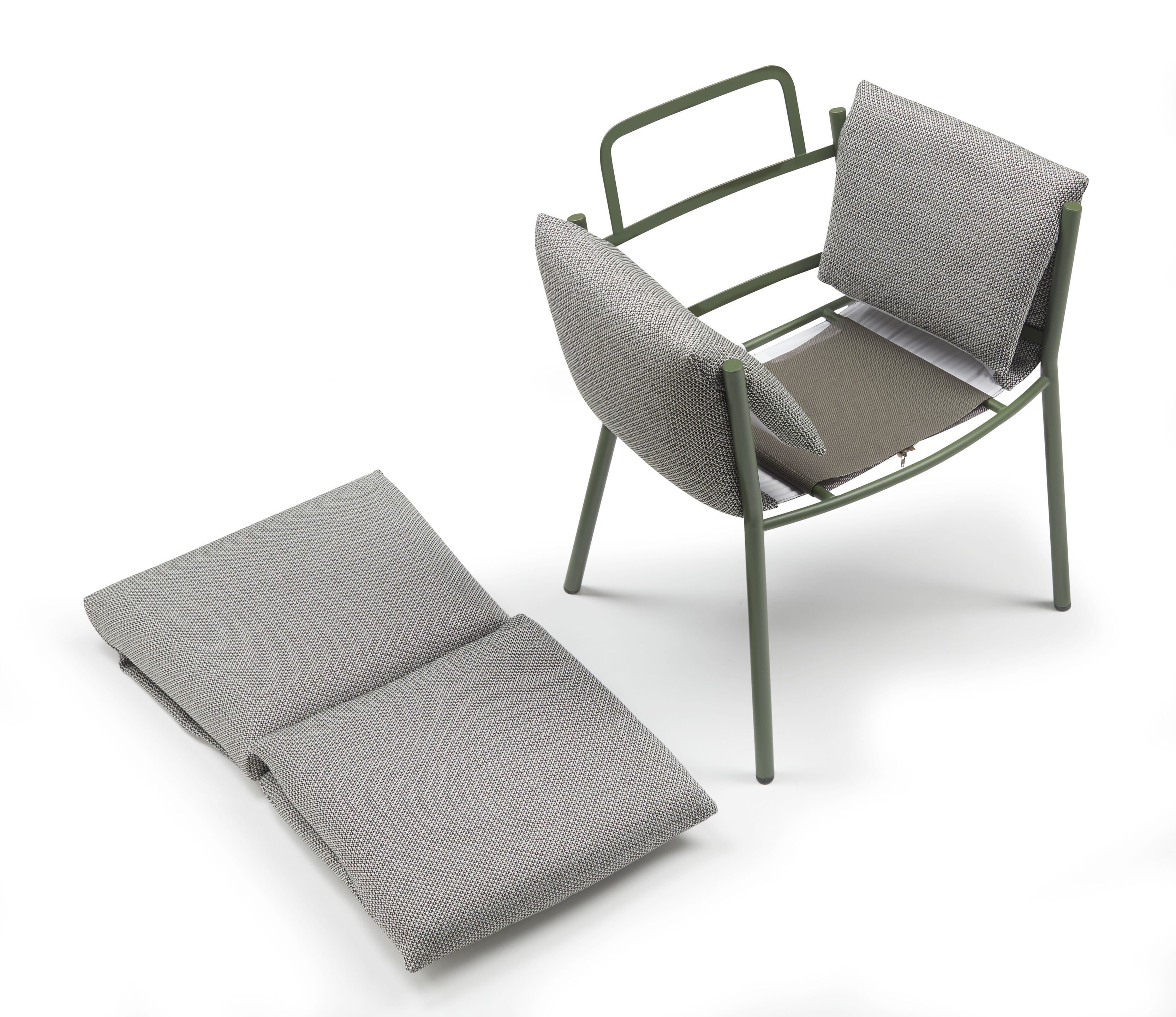 Тканевый мягкий садовый стул с подлокотниками S-CAB Breeze ARCH-00110792 - Вид №36