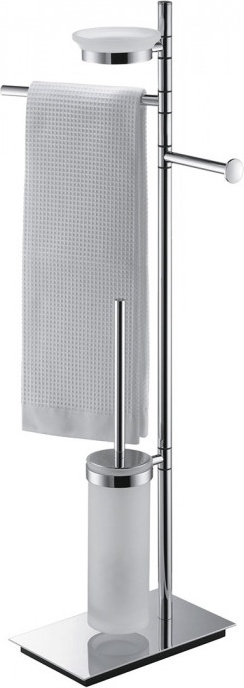B9903 Стойка напольная с ёршиком, мыльницей и держателями COLOMBO SQUARE Colombo Design