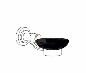 C21-516 C21-516 Держатель для мыльницы настенный АЛИЗЕ С РЫЧАГАМИ Cristal & Bronze ALIZÉ À MANETTES