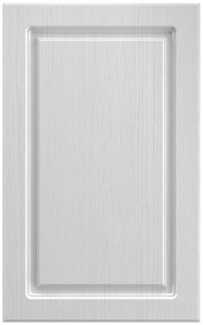 Фасады для кухни Классика Фрезеровка «Прямоугольник+» Белая структурная №511
