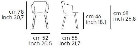 Midj Стул полипропиленовый с подлокотниками Calla sun-id-1419991 - Вид №4