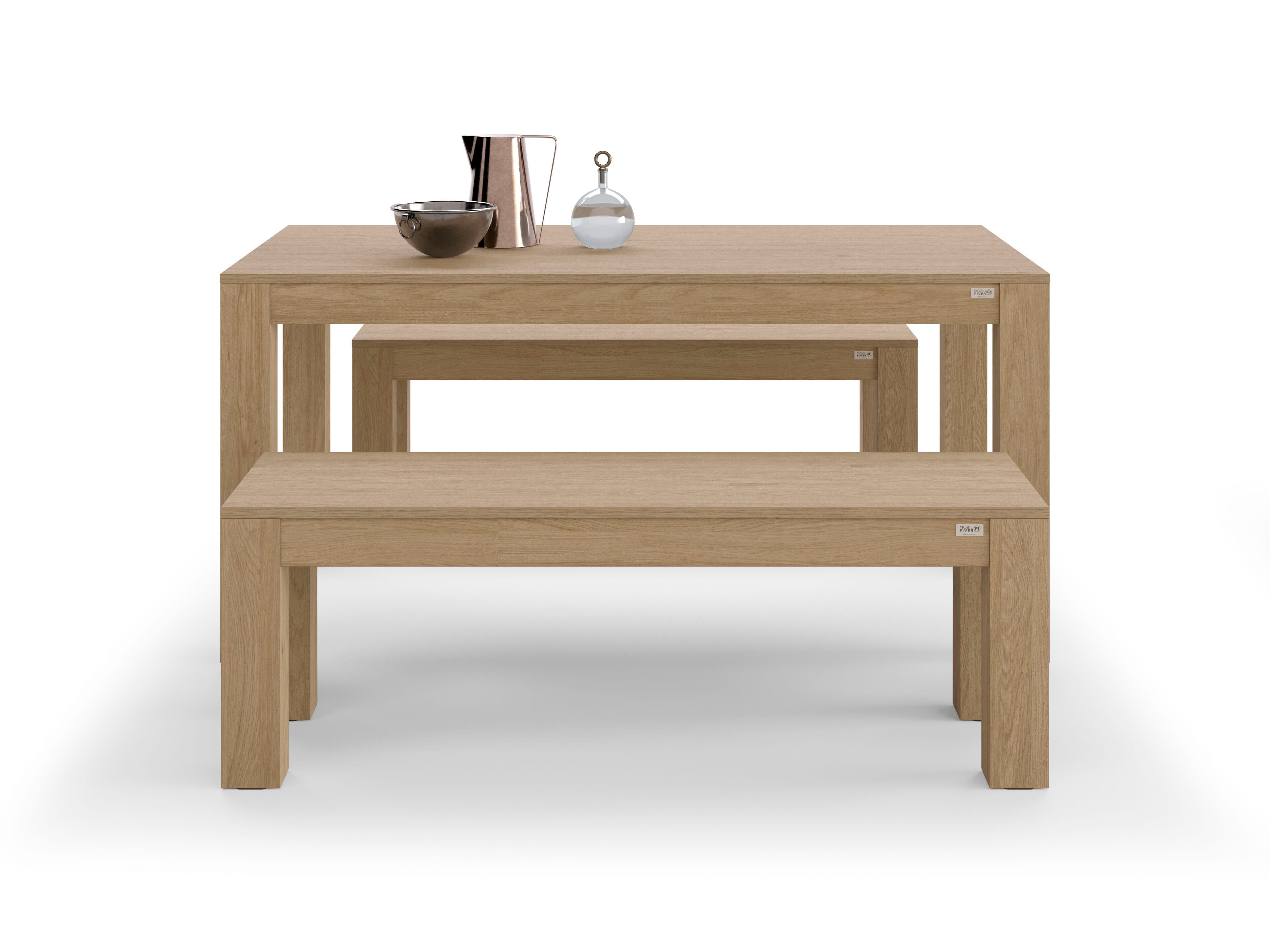 Набор столов из дуба с 2 скамейками Mobili Fiver Rachele ARCH-00061122 - Вид №5