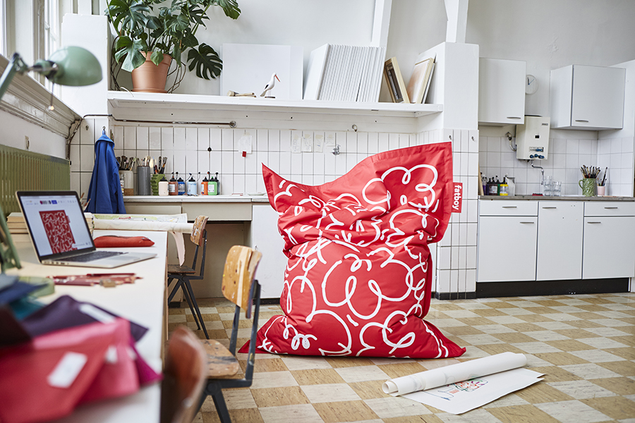 Кресло-мешок Fatboy the original x  jordy red 103146 - Вид №2