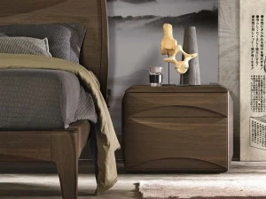 Gruppo Tomasella Прямоугольная прикроватная тумбочка из дуба с ящиками Sidney