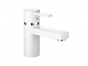 382519175 однорычажный смеситель на умывальник DN 10 KLUDI ZENTA белый/хром