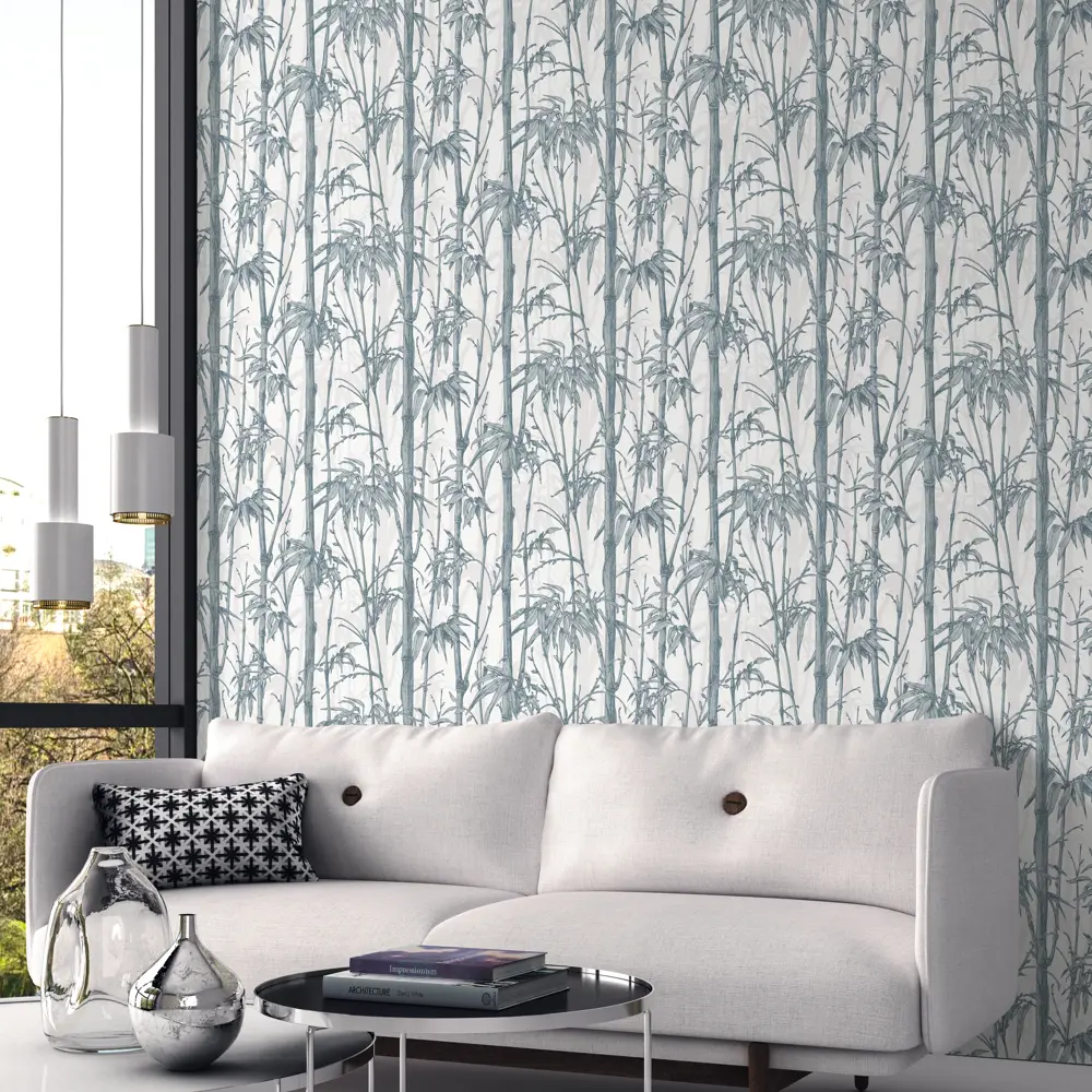 Обои флизелиновые Rasch Florent Бамбук серые 1.06 м м R819922 83374095 STLM-2058937 Florentine - Вид №2