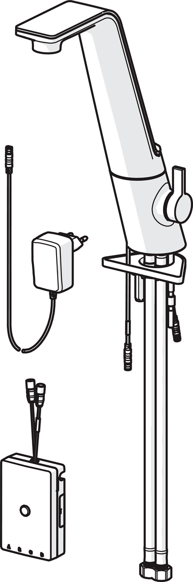 Oras 8720F Смеситель для кухни, 230/12 V 8720F ALESSI Sense Хром/Белый  - Вид №5