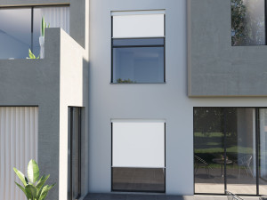 Роликовый занавес с лебедкой или мотором с тросами из нержавеющей стали