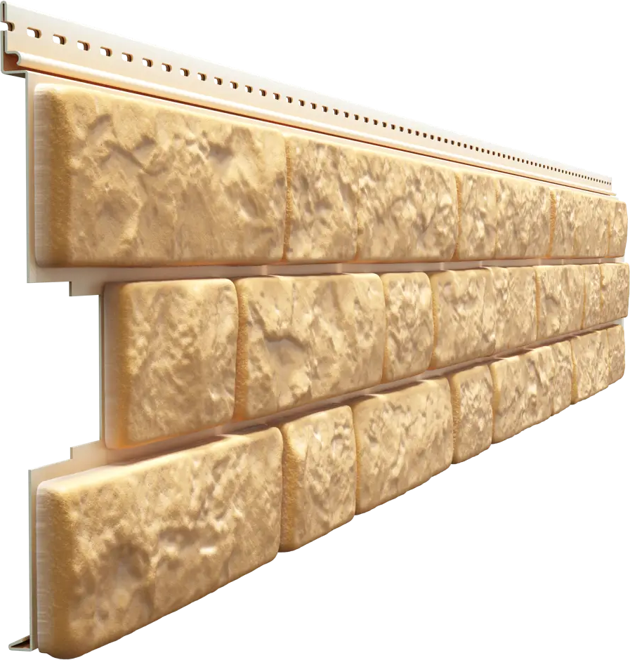 88292074 Сайдинг виниловый Döcke Bergart Камень 1.8 м Пекан 0.52 м² STLM-0077326