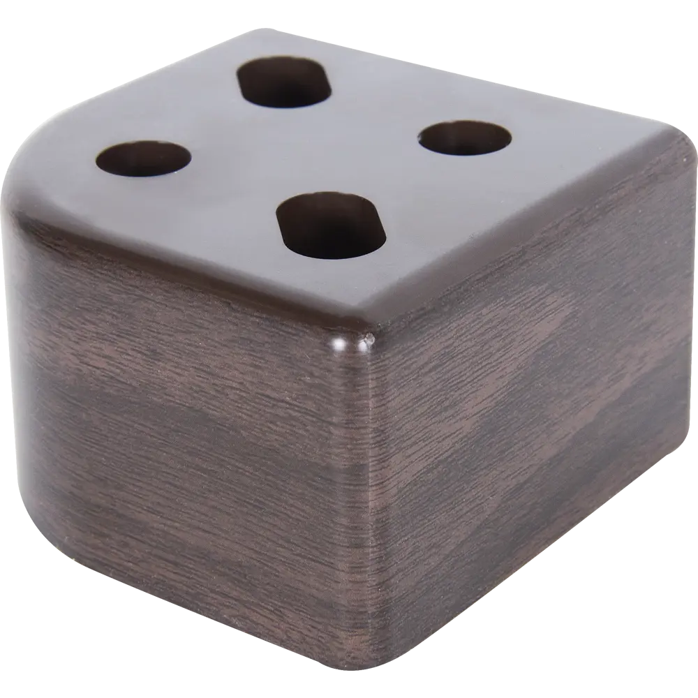 ЛЕВША | Мебельная опора квадратная 85×85 мм венге с винтовым креплением 82065881 STLM-0018707