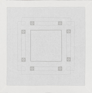 10621154 Крестецкая строчка Скатерть 150x150см Ткань