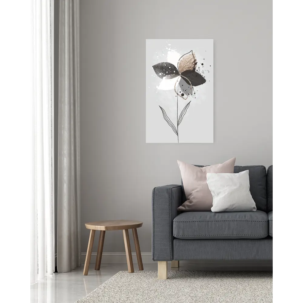 Картина на холсте Цветок абстракция 40x60 см Постер-лайн STLM-2180002 - Вид №1