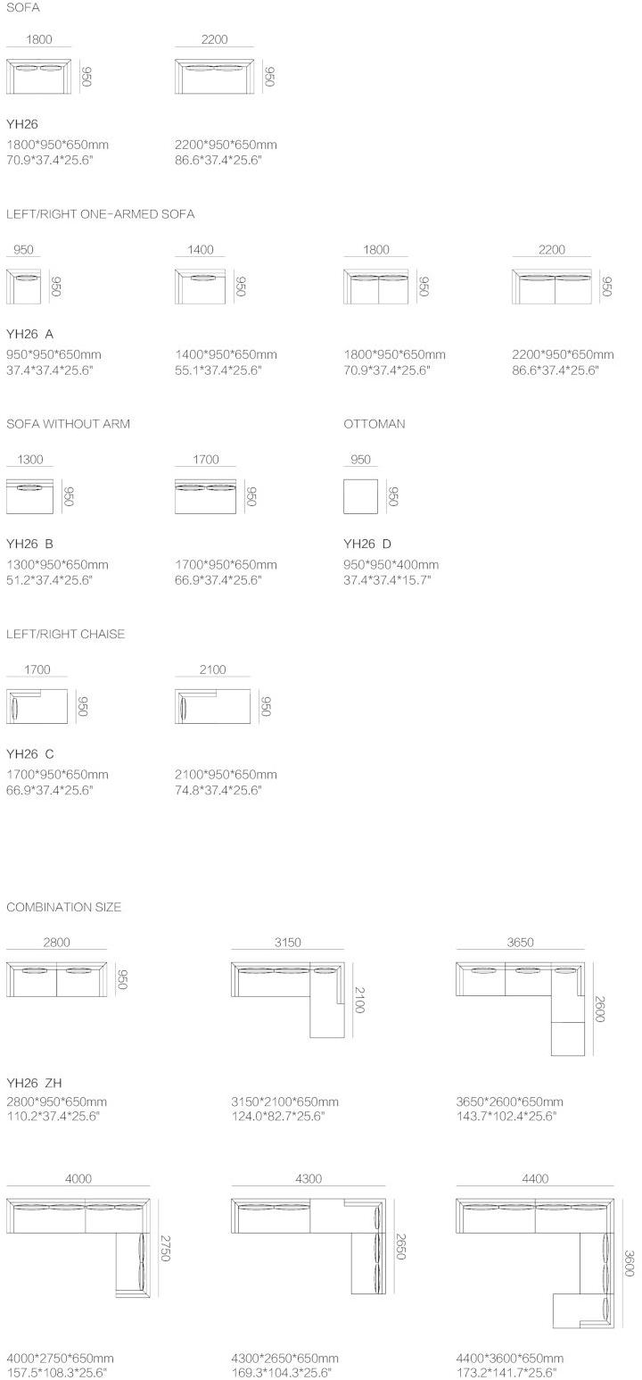 HC28 Cosmo Модульный угловой диван в коже Been Yh26 - Вид №1