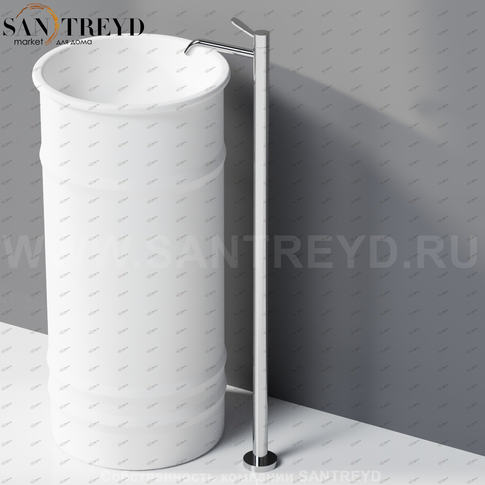 Напольный смеситель AFEZ004S FEZ 2 для раковины хромированный Agape