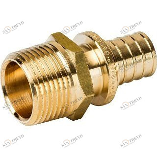 Переходник НР 20x3/4" аксиальный для труб из сшитого полиэтилена STOUT SFA0001002034