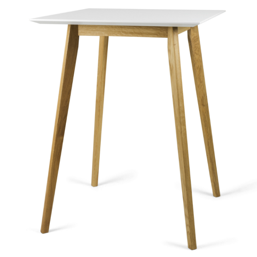 Стол барный Tenzo Bess, 105х80х80 см, дуб, белый 2187001 - Вид №1