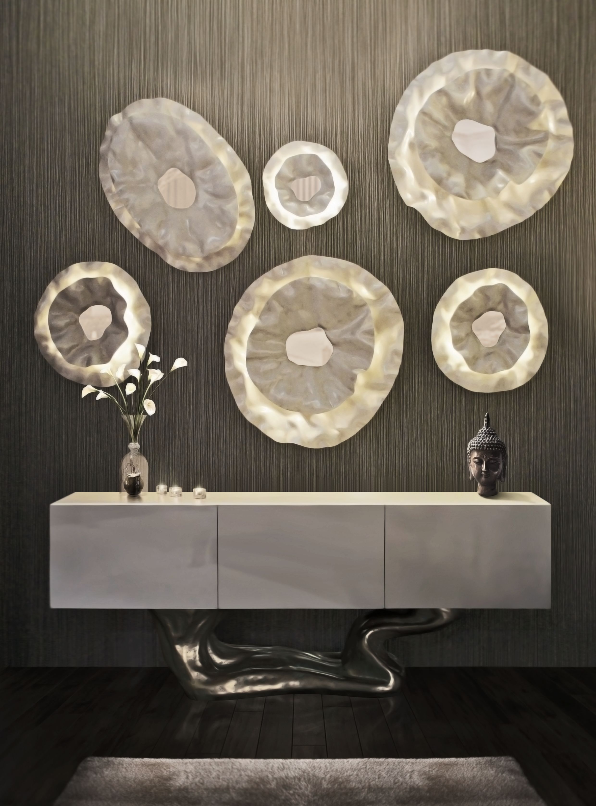 Декоративный элемент стены стеклоткани KARPA NENÚFARES KC 001-004 ARCH-00117133