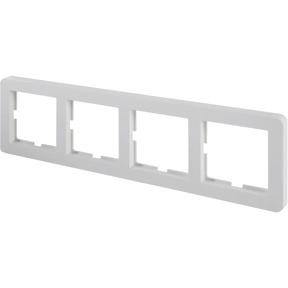 Рамка SYSTEME ELECTRIC W59 Deco для 4 розеток - белая защита 82593339 STLM-0030832 - Вид №2