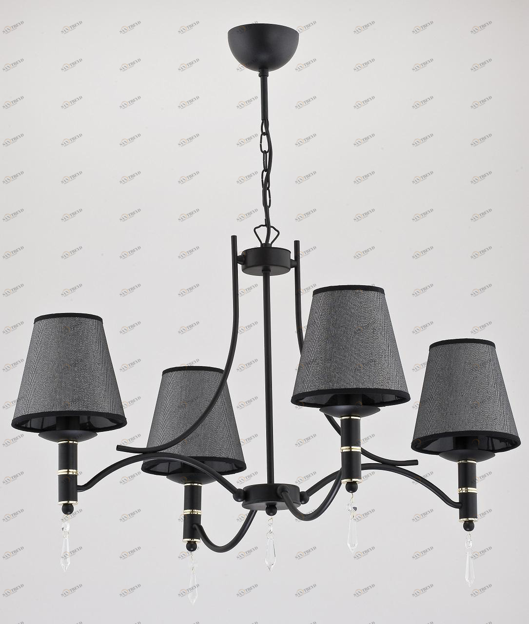 Подвесная люстра Alfa Abil Black Silver 22964 ALFA ДИЗАЙНЕРСКИЕ, ABIL 186640 Черный 