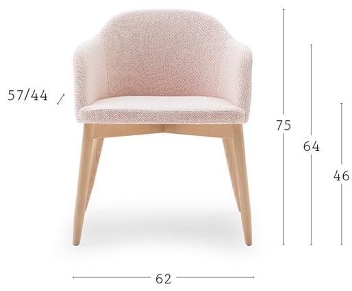 Billiani Кресло из ткани с подлокотниками Spy 650 - Вид №4