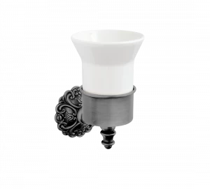 Gentry Home Настенный керамический подстаканник Ivy Темный никель GH101626