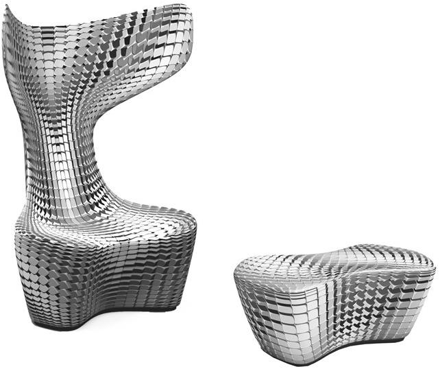 Cappellini Кресло из ткани с высокой спинкой Drum sun-id-1358940 - Вид №1