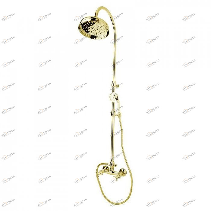 Душевая стойка со смесителем, верхним и ручным душем CEZARES LORD-CD-03/24-Bi