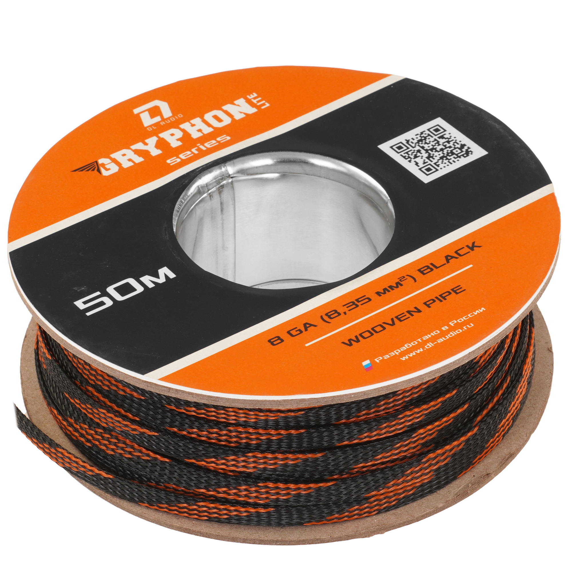 9285814 Оплетка для провода DL Audio Gryphon Lite WP 8 Ga Black STDN-0052675