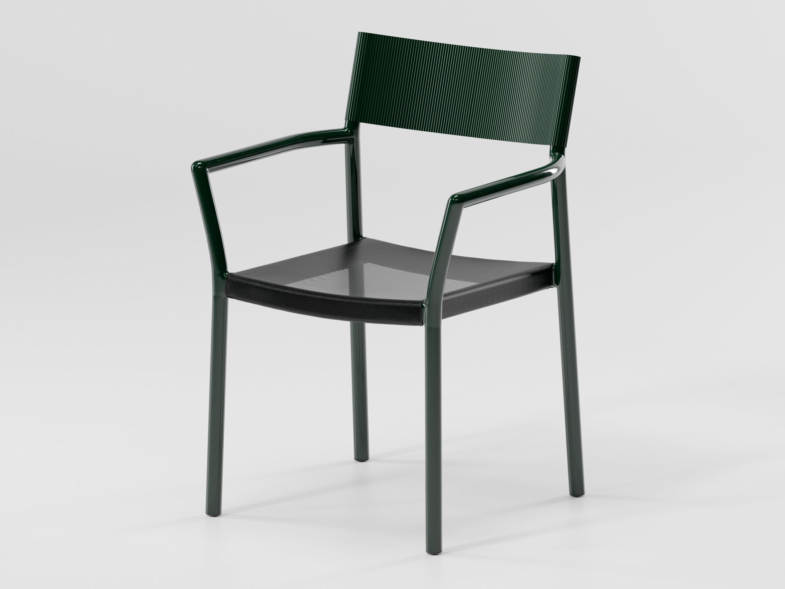 Алюминиевый стул с подлокотниками и сиденьем из текстилена Kettal Passage ARCH-00118115 - Вид №1