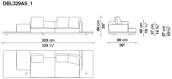 B&B Italia Кожаный диван Dock sun-id-1441060 - Вид №197